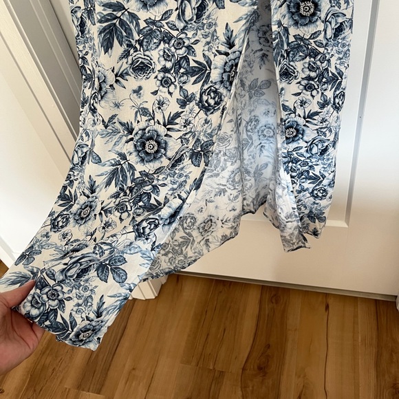 Park & Fifth Blue Floral Midi Dress - Picture 6 of 8